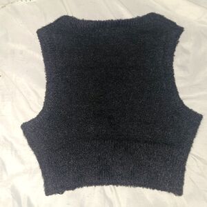 Cropped Fuzzy Tank